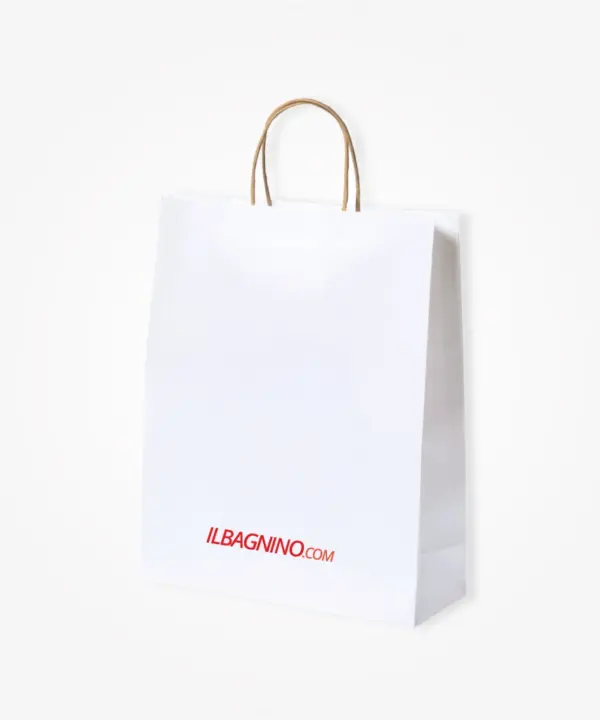 Shopper bianco 100gr. 32x40x12