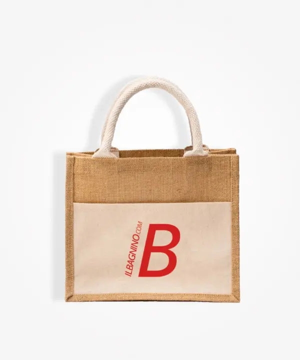 Shopper in juta 26x22x14