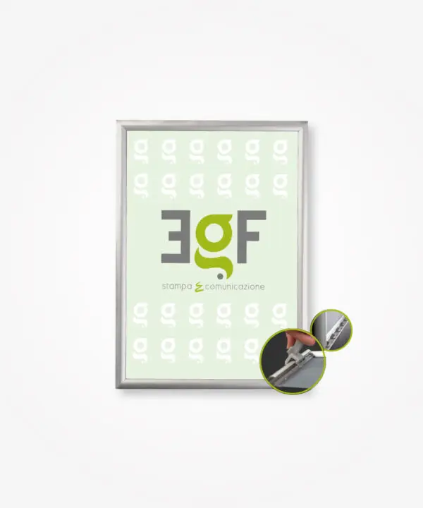 Cornici a scatto anti-effrazione