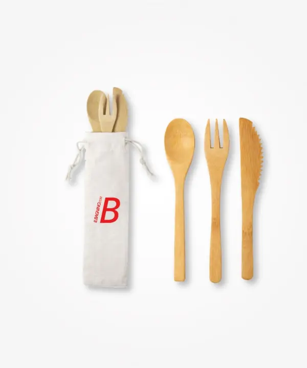 Set posate bamboo